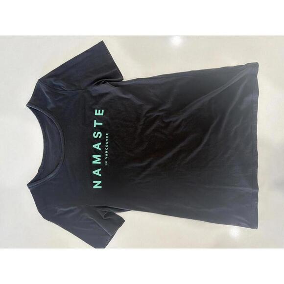 Tops - Lululemon Black Namaste In Vancouver T-Shirt